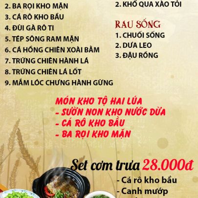 CƠM TRƯA NGÀY 26-06-2024