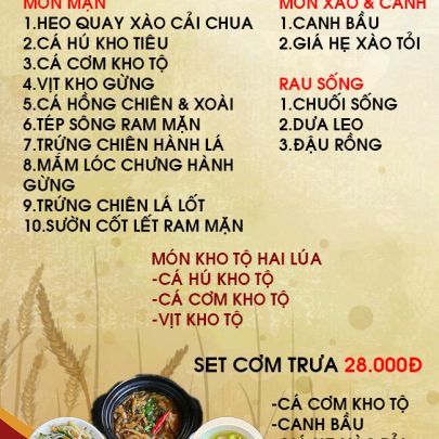 CƠM TRƯA NGÀY 04-11-2022
