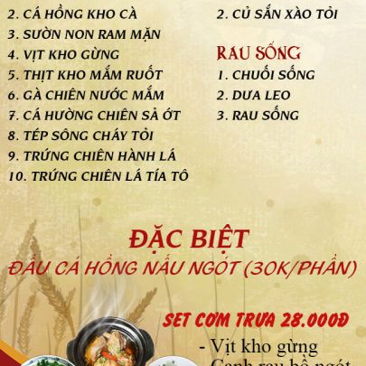 CƠM TRƯA NGÀY 05-08-2025