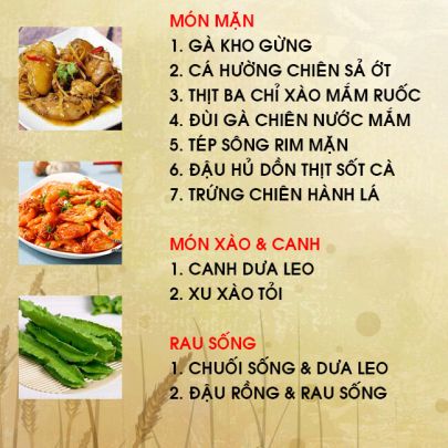 CƠM TRƯA NGÀY 31-05-2022