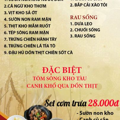CƠM TRƯA NGÀY 24-11-2025