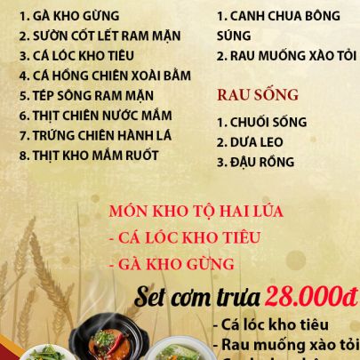 CƠM TRƯA NGÀY 06-10-2023