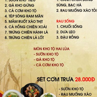 CƠM TRƯA NGÀY 29-11-2022