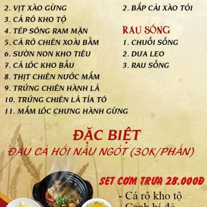 CƠM TRƯA NGÀY 20-08-2025