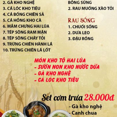 CƠM TRƯA NGÀY 04-07-2024