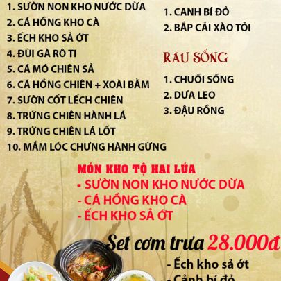 CƠM TRƯA NGÀY 21-02-2024
