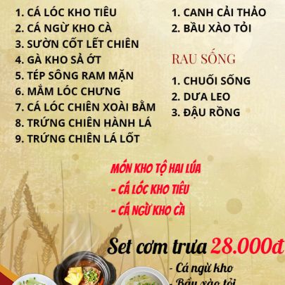 CƠM TRƯA NGÀY 19-04-2023