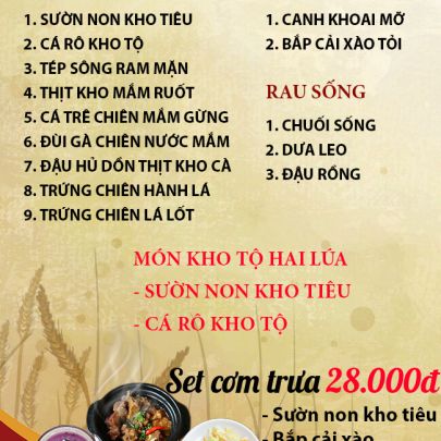 CƠM TRƯA NGÀY 06-07-2023