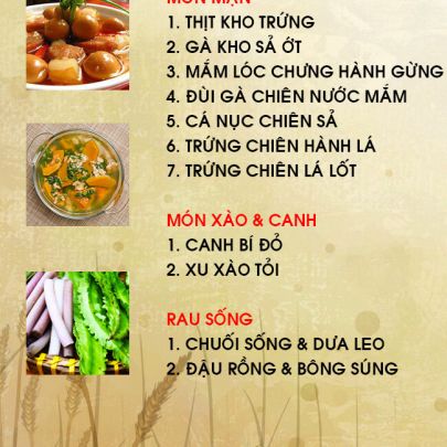 CƠM TRƯA NGÀY 18-05-2022
