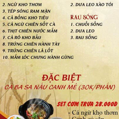 CƠM TRƯA NGÀY 08-09-2025