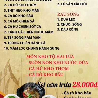 CƠM TRƯA NGÀY 21-03-2025