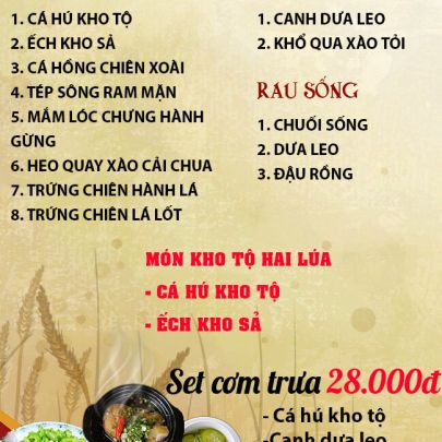 CƠM TRƯA NGÀY 19-07-2023
