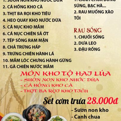 CƠM TRƯA NGÀY 11-04-2025