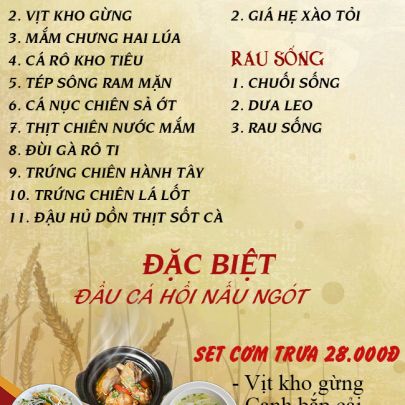 CƠM TRƯA NGÀY 24-10-2025