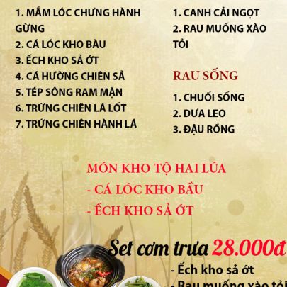 CƠM TRƯA NGÀY 26-05-2023