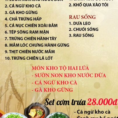 CƠM TRƯA NGÀY 24-03-2025