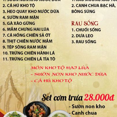 CƠM TRƯA NGÀY 20-02-2025
