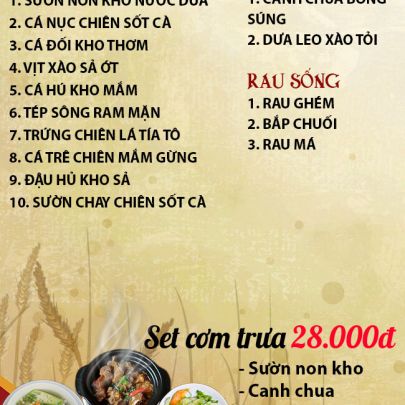 CƠM TRƯA NGÀY 24-07-2025