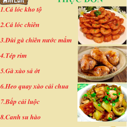 THỰC ĐƠN NGÀY 11-02-2020