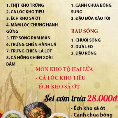 CƠM TRƯA NGÀY 11-09-2023
