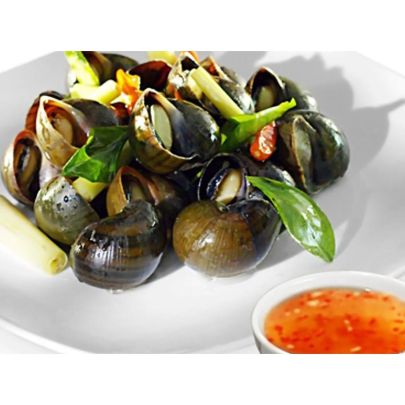 Ốc Bươu hấp sả