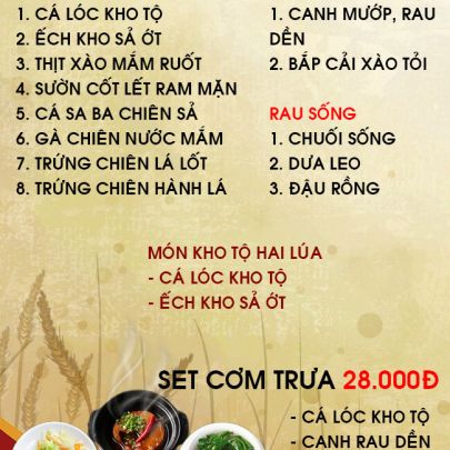 CƠM TRƯA NGÀY 02-02-2023