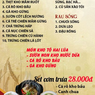 CƠM TRƯA NGÀY 09-05-2024