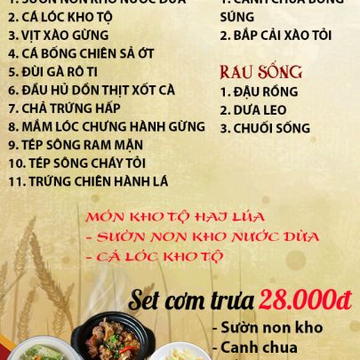CƠM TRƯA NGÀY 11-12-2024