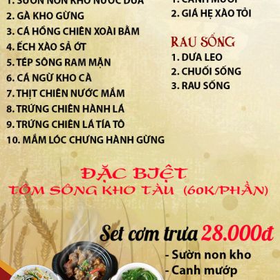 CƠM TRƯA NGÀY 12-05-2025