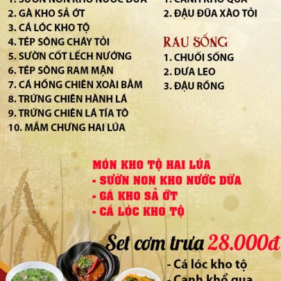 CƠM TRƯA NGÀY 01-02-2024