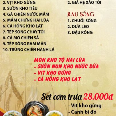 CƠM TRƯA NGÀY 05-07-2024