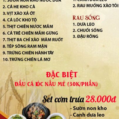 CƠM TRƯA NGÀY 26-08-2025