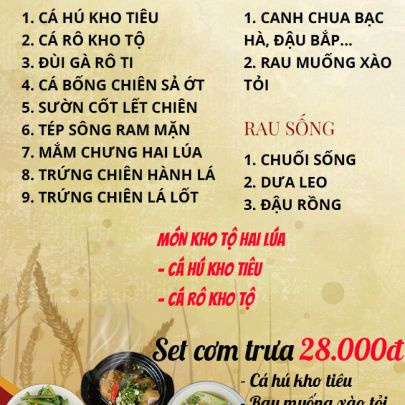 CƠM TRƯA NGÀY 18-05-2023