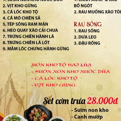 CƠM TRƯA NGÀY 08-01-2025