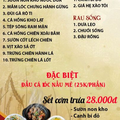 CƠM TRƯA NGÀY 16-07-2025