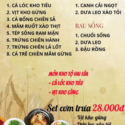 CƠM TRƯA NGÀY 21-02-2023