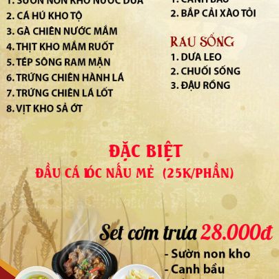 CƠM TRƯA NGÀY 27-05-2025