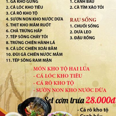 CƠM TRƯA NGÀY 24-11-2023