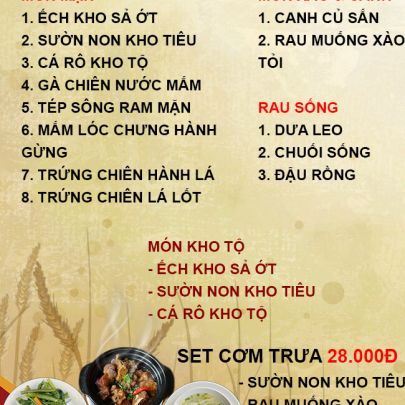CƠM TRƯA NGÀY 08-02-2023