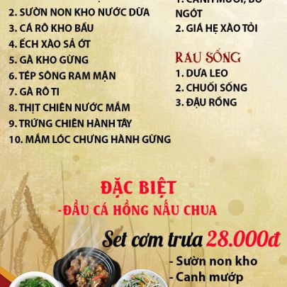 CƠM TRƯA NGÀY 07-11-2025