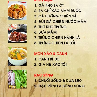 CƠM TRƯA NGÀY 26-04-2022