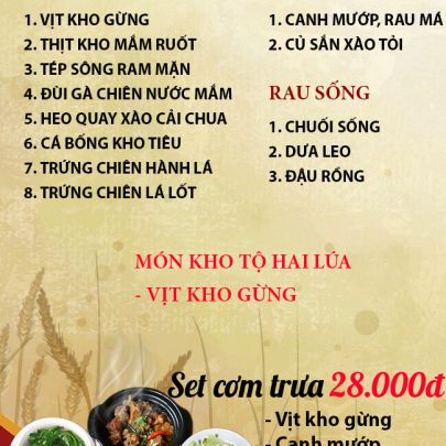 CƠM TRƯA NGÀY 11-05-2023
