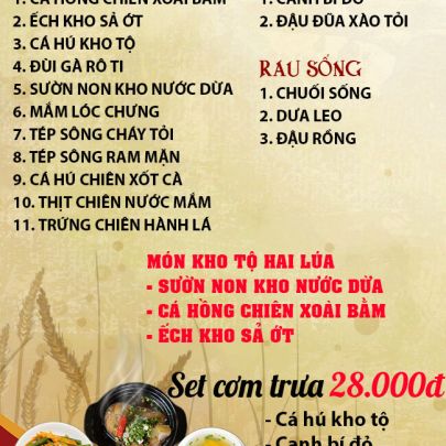 CƠM TRƯA NGÀY 12-01-2024
