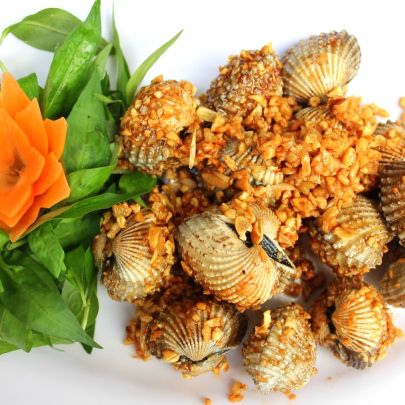 Sò huyết cháy tỏi