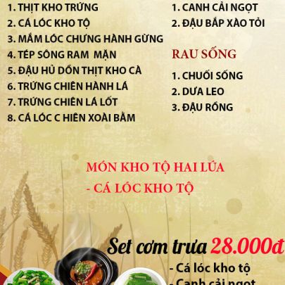CƠM TRƯA NGÀY 14-08-2023