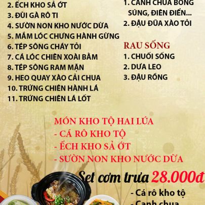 CƠM TRƯA NGÀY 06-12-2023