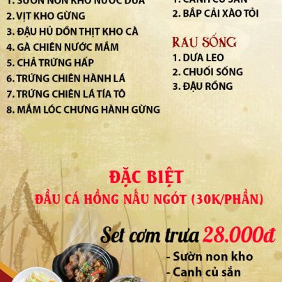 CƠM TRƯA NGÀY 14-07-2025