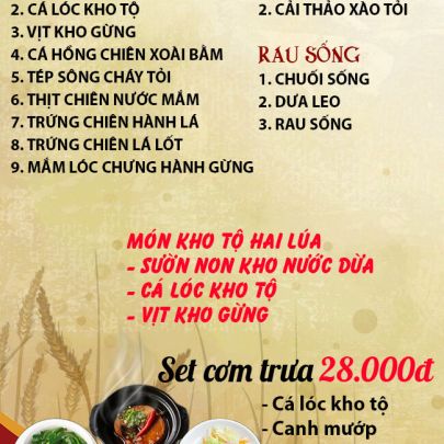 CƠM TRƯA NGÀY 20-05-2024