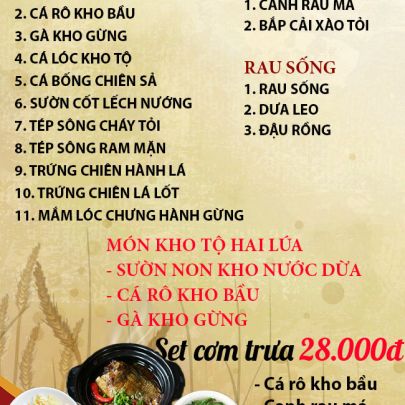 CƠM TRƯA NGÀY 06-12-2024