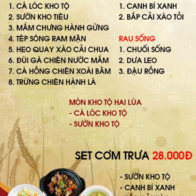 CƠM TRƯA NGÀY 09-12-2022